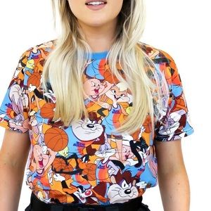 Looney Tunes Space Jam 2 Tune Squad AOP T-Shirt - Cakeworthy size L